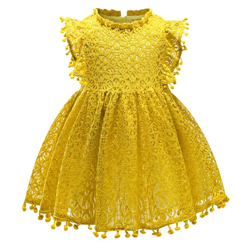 Летние кружевные платья для девочек 2019 повседневные Детские свадебной вечеринки