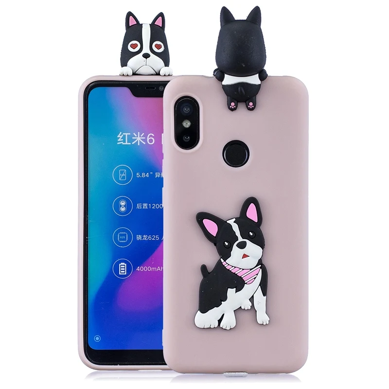 dog 3D мультфильм чехол с единорогом для Honor 10i чехол Honor 10 Я 20i 8S 8A 8C 8X8 9 10 Lite фотоаппаратов моментальной печати 7S 7A 7C Pro Бампер для huawei P Smart Z - Цвет: dog