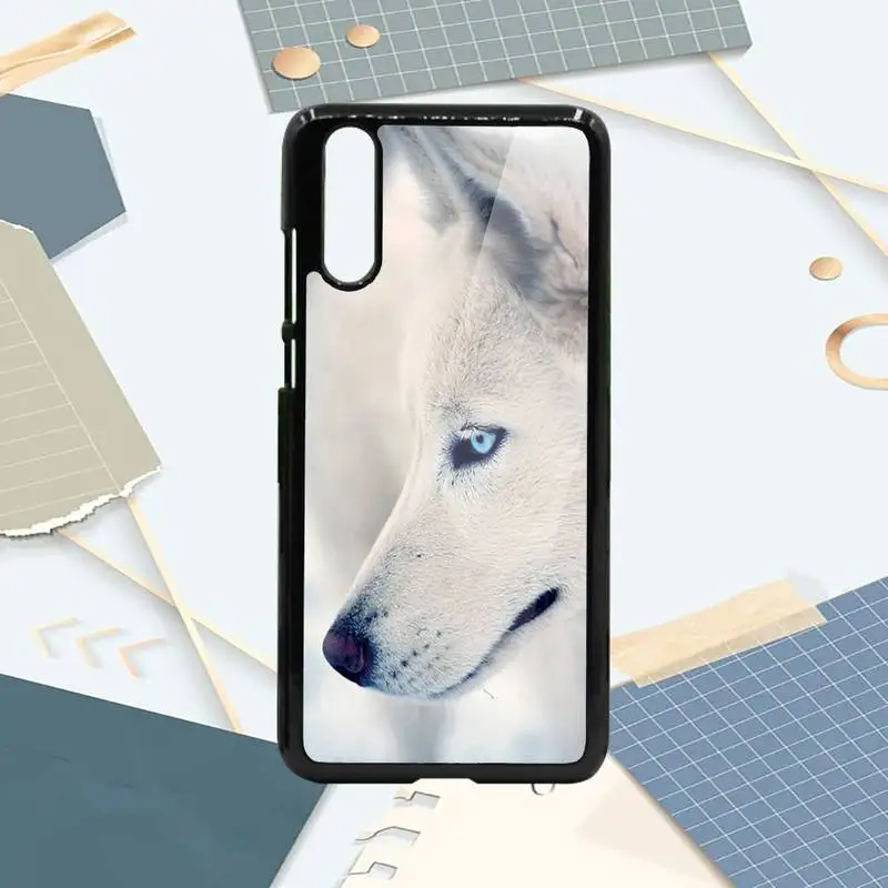 

Moon wolf animal Phone Case PC For Samsung galaxy S note 8 9 20 10 e lite2019 plus pro ultra