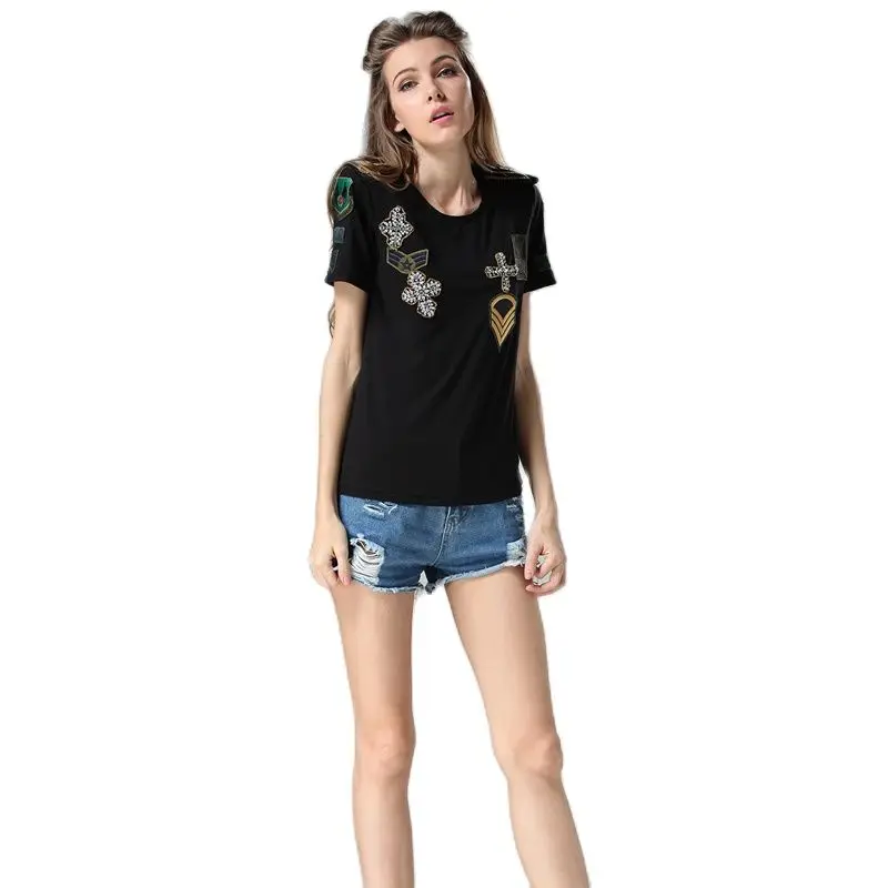 Новейшая дышащая короткая футболка для Mr Mrs Wear Eouropean Lover Стильная летняя одежда