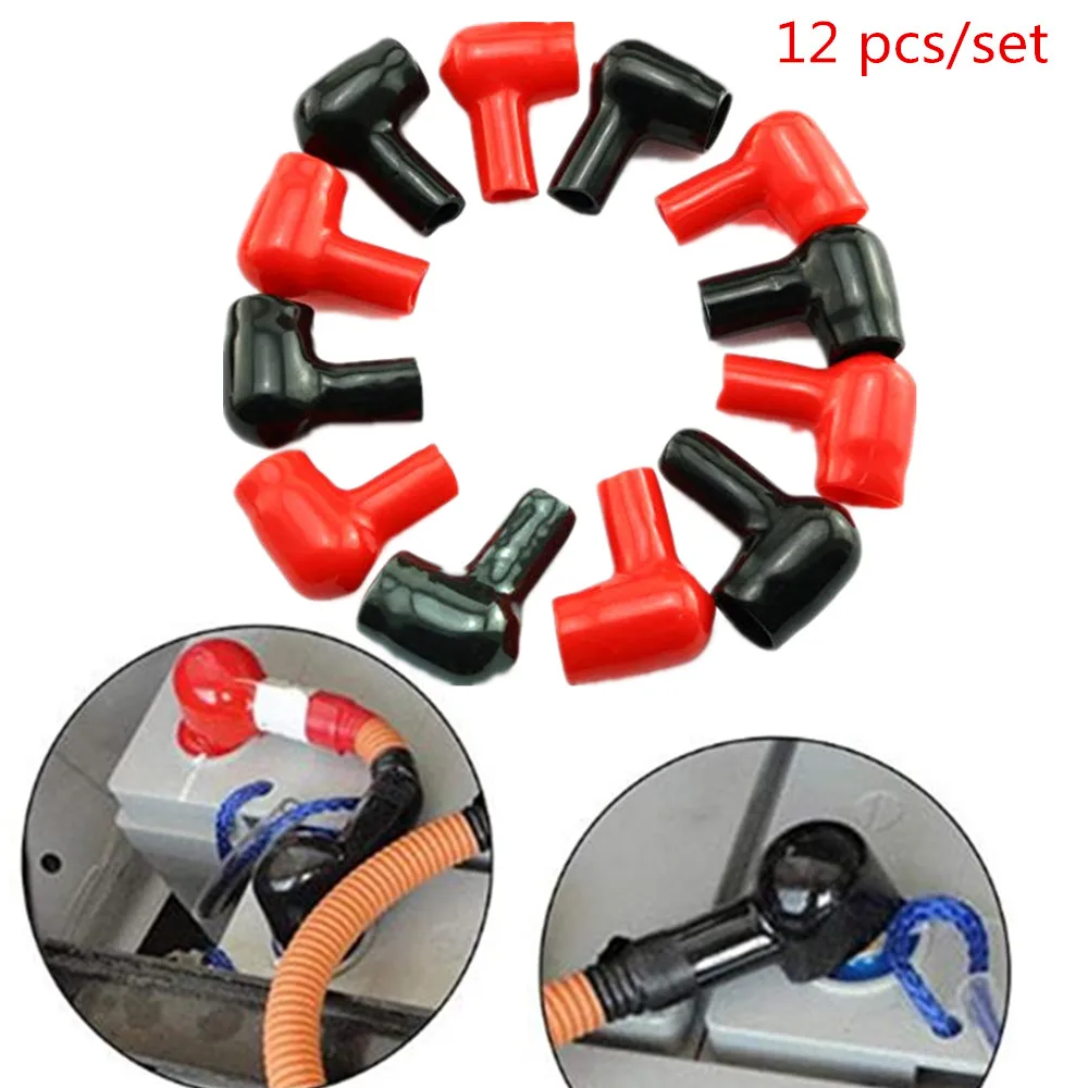 Изоляционные колпачки для аккумуляторных батарей 12 шт. клеммные ботинки