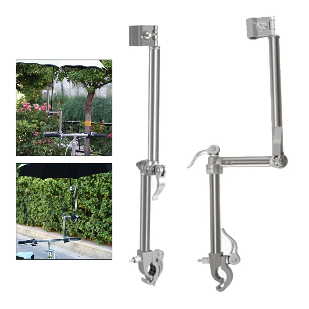

Cycle Bicycle Umberlla Holder For Pram Bike Wheelchair Aluminum Alloy Umbrella Walker Mount Stand Bracket Universal Adjustable