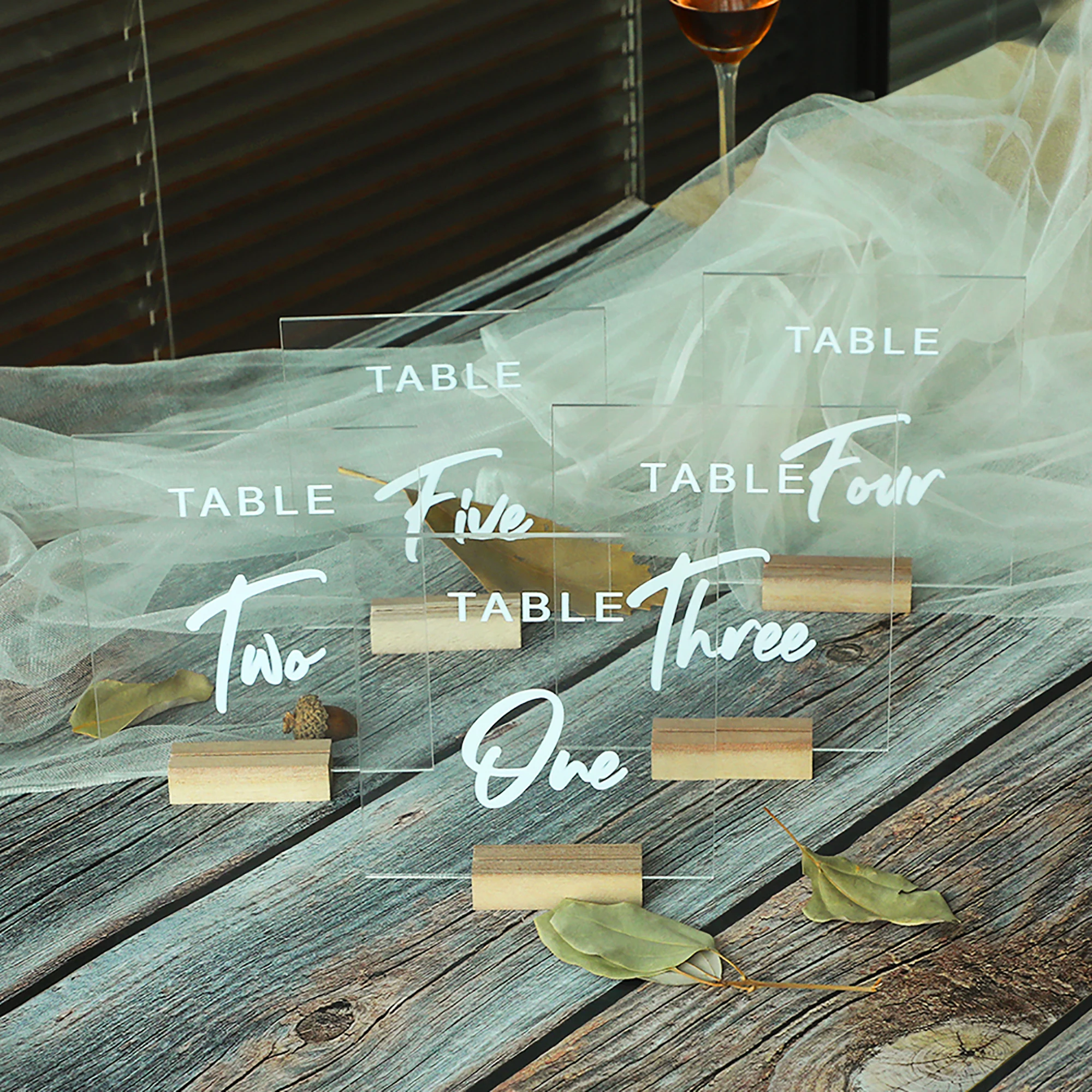 

Прозрачный Акриловый столик для праздника, индивидуальный фотографический декор, Свадебный декор с возможностью печати, настольный номер ...