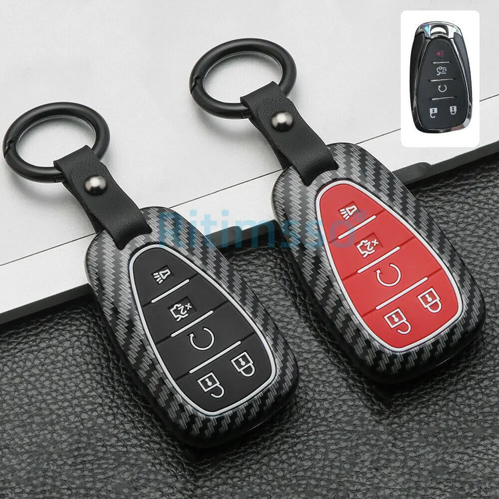 For Chevrolet Camaro ZL1 LT1 RS SS Convertible Chevy Traverse RS Cruze Trax Malibu Volt Bolt Equinox Car Key Case Keychain Cover