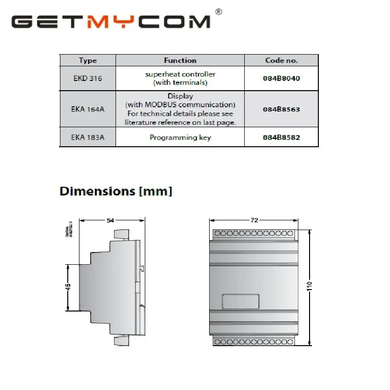 

Getmycom Original new ekd316 24v 084b8040 controller