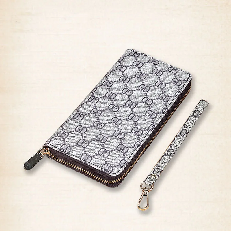 Женский кошелек GD модный ретро на молнии Европейский и американский большой
