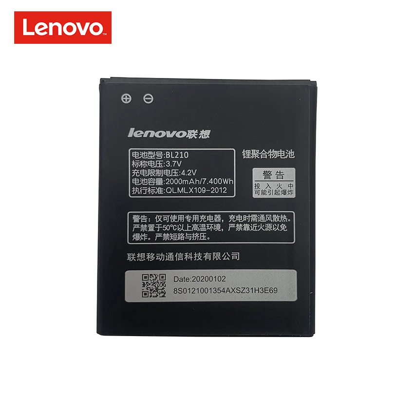 2020 новый оригинальный BL210 2000 мАч аккумулятор для Lenovo A536 A606 S820 S820E A750E A770E A656 A766 A658T S650