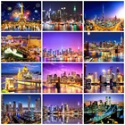 EverShine Алмазная картина 5D город вышивка крестиком наборы Алмазная мозаика Полный Алмазный здание декор для дома пейзажи бисером вышивка