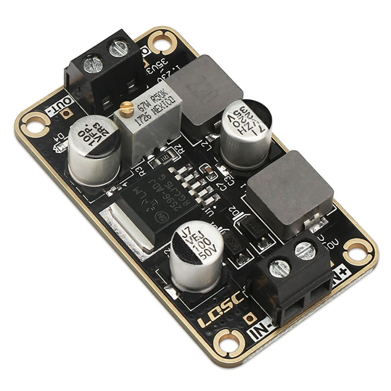 

LQSC DC-DC Adjustable Step-Down Power Supply Module V2.1 LM2596-ADJ DC 4V-40V to 1.23-35V 3A Regulator Board