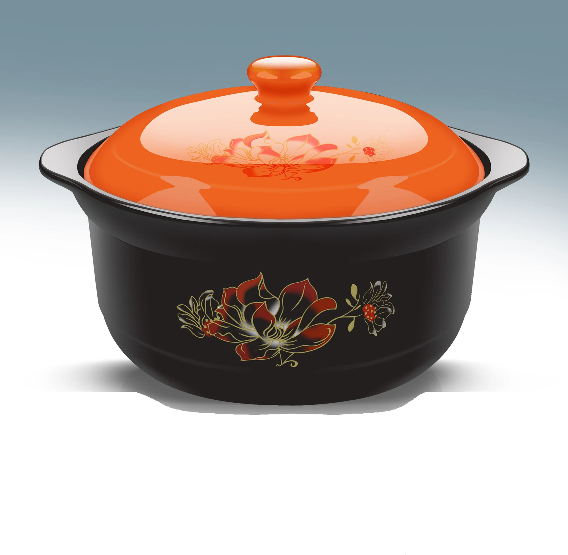 Бытовая кастрюля высокотемпературная огневая для супа тушения керамическая