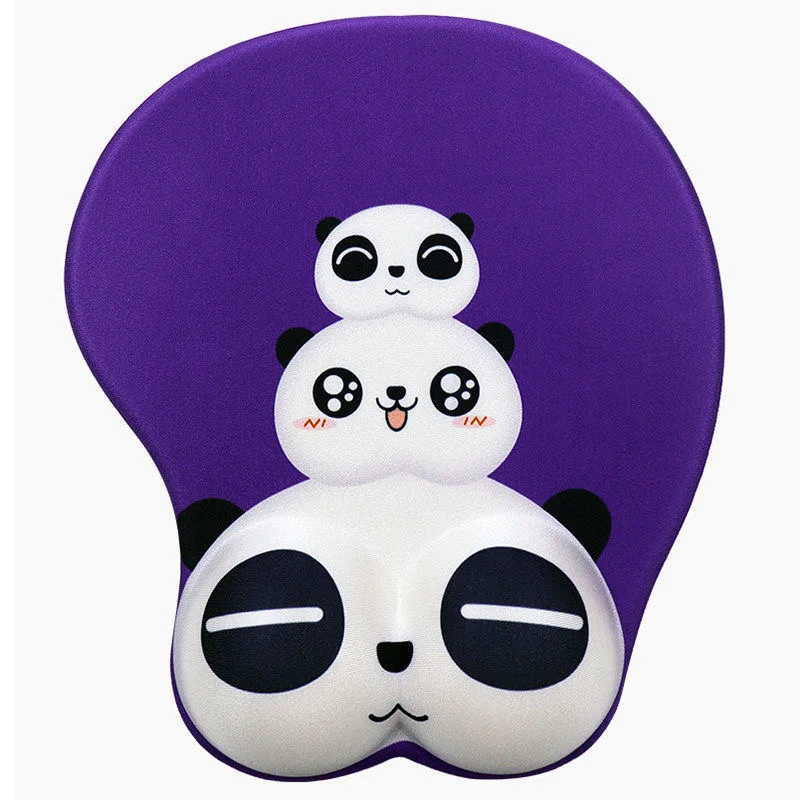 Коврик для мыши с мультяшным рисунком удобный силиконовый нескользящий мягкой