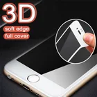 3D изогнутое Защитное стекло для iPhone 6, 7, 8, 6s Plus, закаленное стекло для iPhone X, XS, MAX, XR, Защитная пленка для экрана