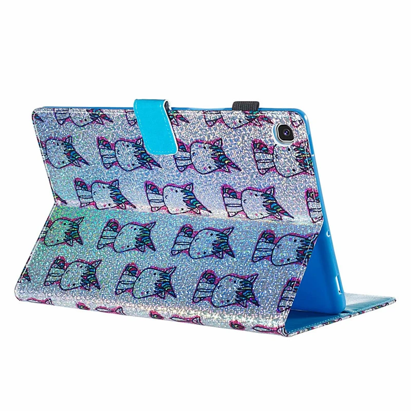 Блестящий Алмазный Кожаный чехол с единорогом для планшета Samsung Galaxy Tab S5E 10 5
