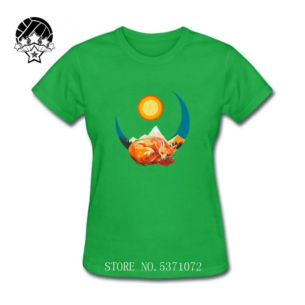 Женская одежда в стиле Харадзюку с изображением спящей лисы 2020 белая женская