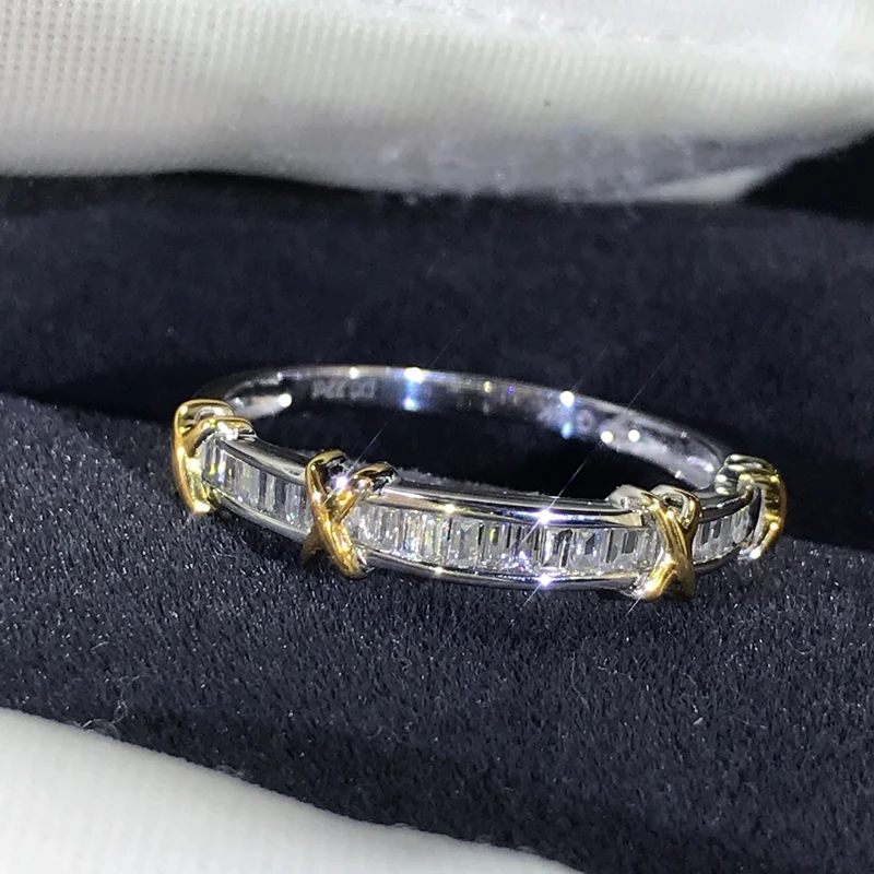 Женское кольцо из серебра 100% пробы с бриллиантами|Кольца| |