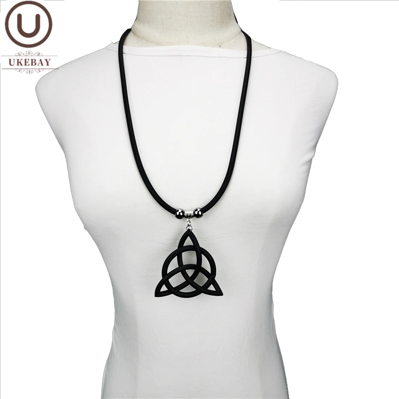 

UKEBAY New Geometric Pendant Necklaces Women Fashion Bohemia Jewelry Designer Strange Necklace Adjustable Chains Handmade Choker
