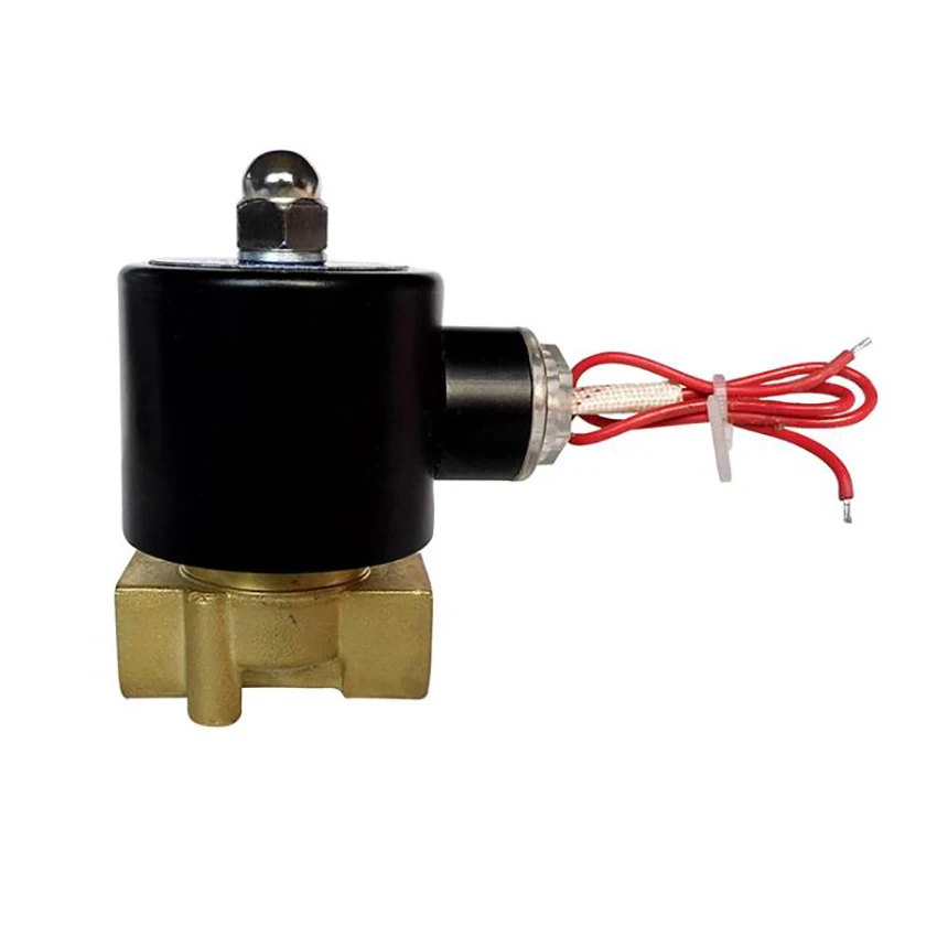 Электромагнитный клапан 3/8 &quotНормально закрытый AC220V DC 24V 2W 040 10 2 Way Латунь для воды