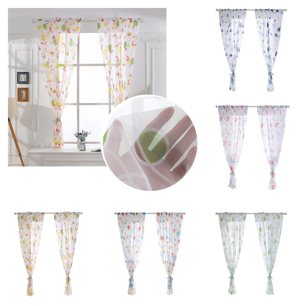 Современная кухонная Короткая занавеска s струнная Тюль оконная для кухни