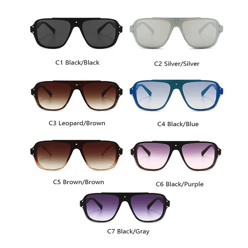 2020 трендовые мужские модные очки квадратные негабаритные большая оправа