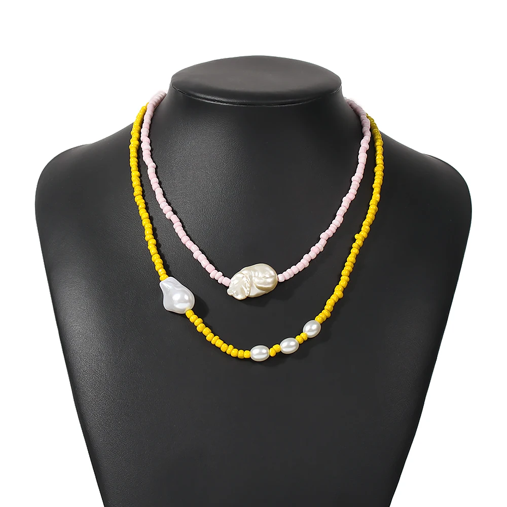 

Holiday Style Colorful Starfish Pearl Necklace for Women Conch Gothic Jewelry for Women Initial Charms Name Necklace Aesthetic