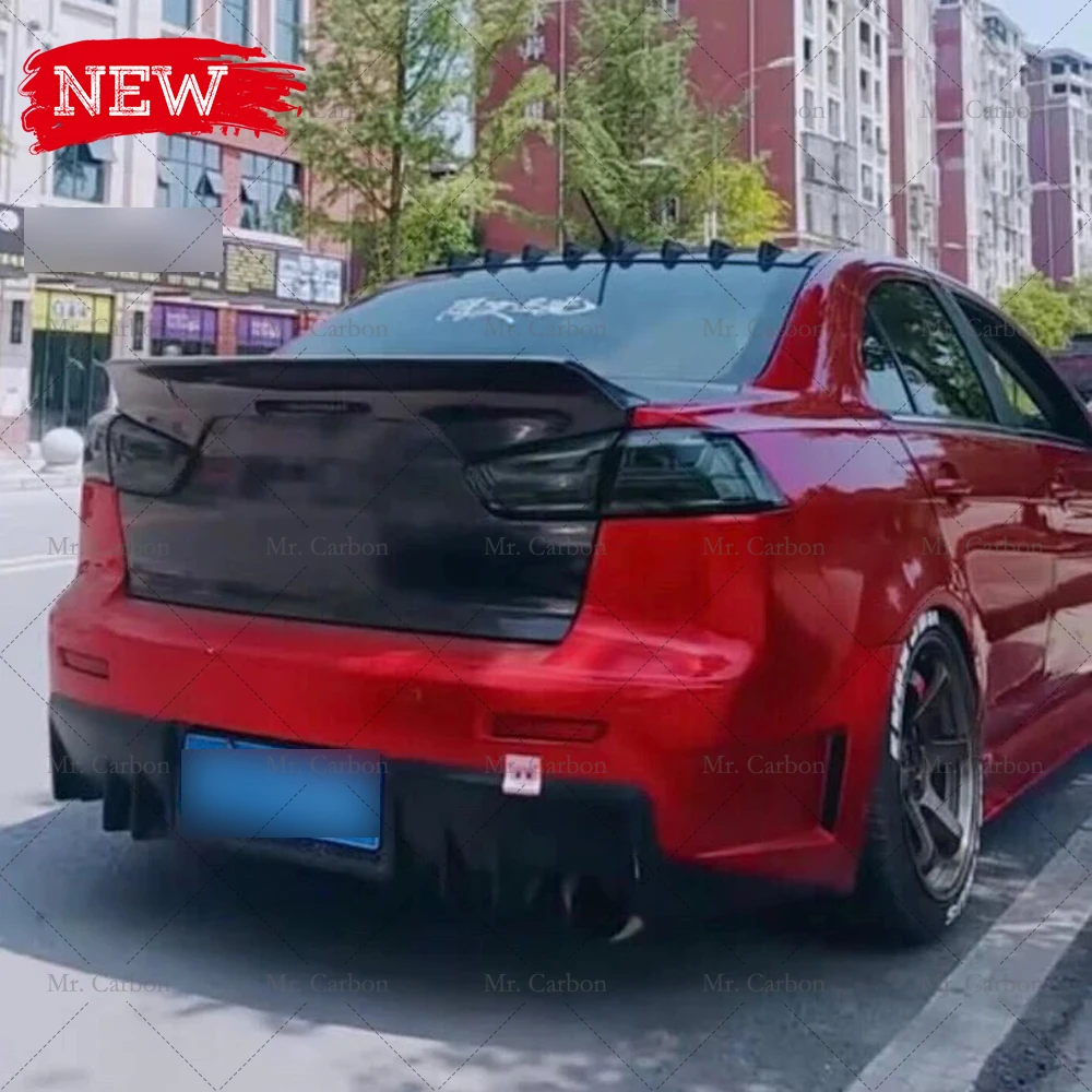 ФАП спойлер для багажника MITSUBISHI LANCER EVO 10 RB STYLE ROCKET из углеродного волокна отделка