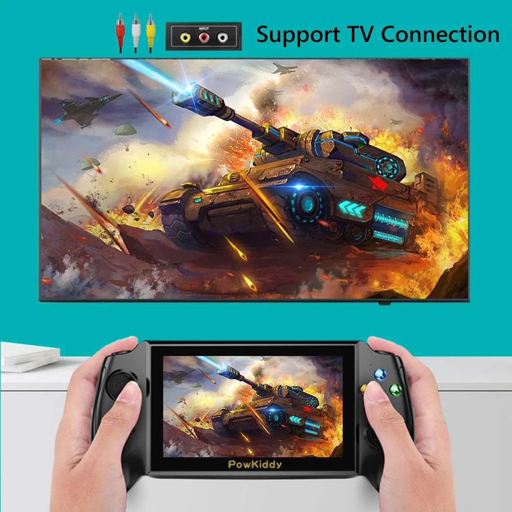 

Powkiddy X13 5 inch Gaming Mini Videogames Machine Player Classic Games Mini Retro Console Mini Video Games Player
