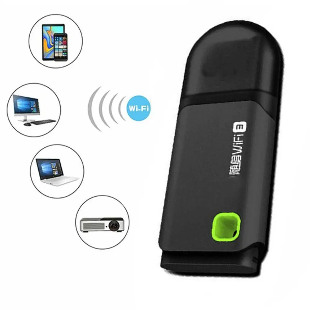 

Wireless Network Card USB2.0 Portable Demodulator WiFi Mini Hotspot WiFi Usb Wireless Network Router Pocket P4B7