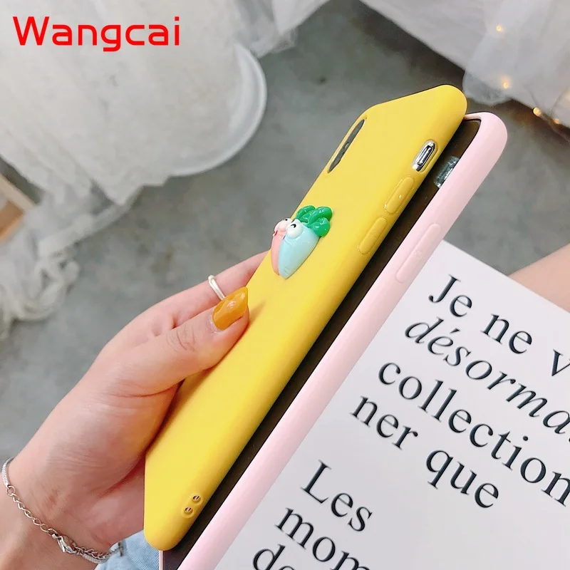 3D милый морковь банановый мягкий чехол для Samsung Galaxy S10 S9 S8 плюс S6 S7 край J7 J3 2015 2016 J5