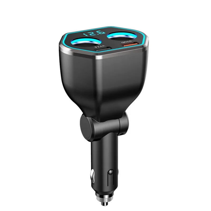 2 гнезда прикуривателя двойной usb порт Отдельный переключатель светодиодный
