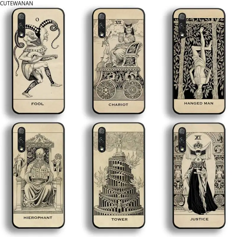 

Fool Tarot Card Meanings Phone Case For Huawei Honor 30 20 10 9 8 8x 8c v30 Lite view 7A pro