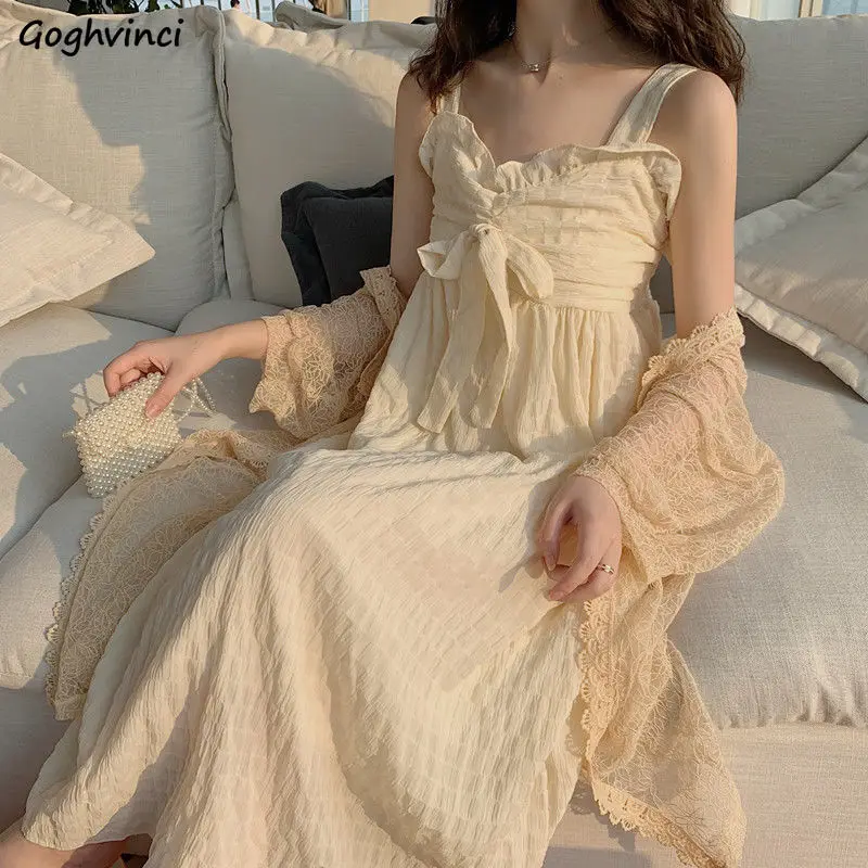 

Sleeveless Dress Bow Pleated Spaghetti Strap Dresses Womens Sweet Elegant Chic Gentle Ins Trendy Clothing Streetwear Travel New