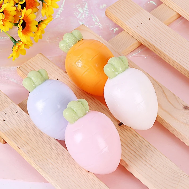 3inch Fidget Vent Ball Toy Hand Squeeze Grape Miniature Novelty Toddler Gift Stress Relief Realistic Carrot | Игрушки и хобби