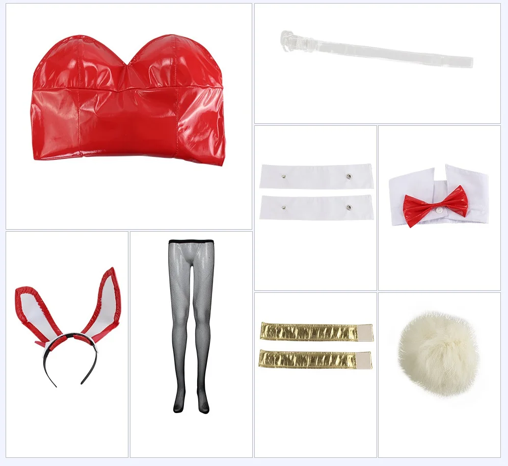 Для женщин аниме ноль два с изображением кролика Банни Комбинезон на Хэллоуин