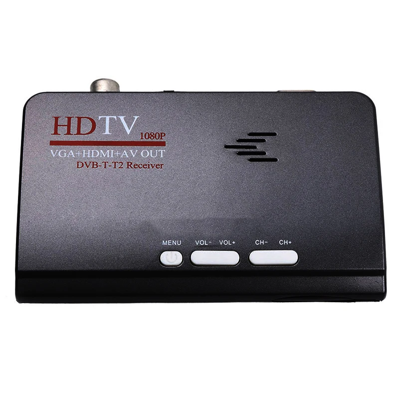 Умная ТВ приставка Us Plug 1080P Hd Dvb T2/T Hdmi Usb Vga Av тюнер приемник Цифровой штепсельная