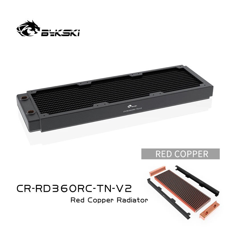 

Bykski 360mm Copper Radiator RC Series High-performance Heat Dissipation 30mm Thickness for 12cm Fan Cooler, CR-RD360RC-TN-V2