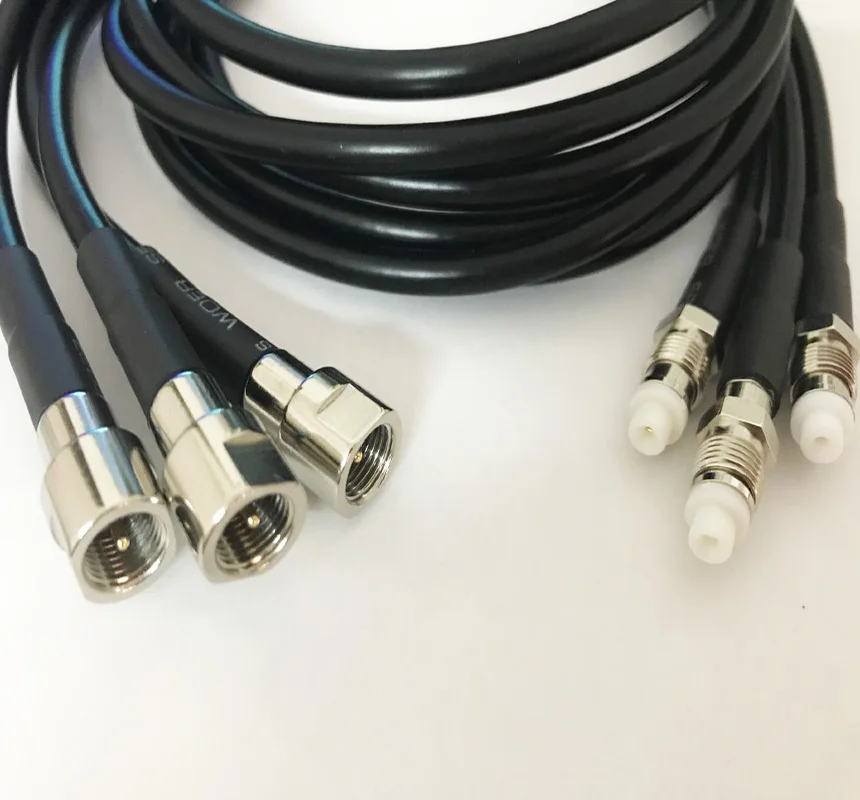 10 шт. 1 м RG58 FME male to female удлинитель коаксиального кабеля кабель перемычки rf внешняя