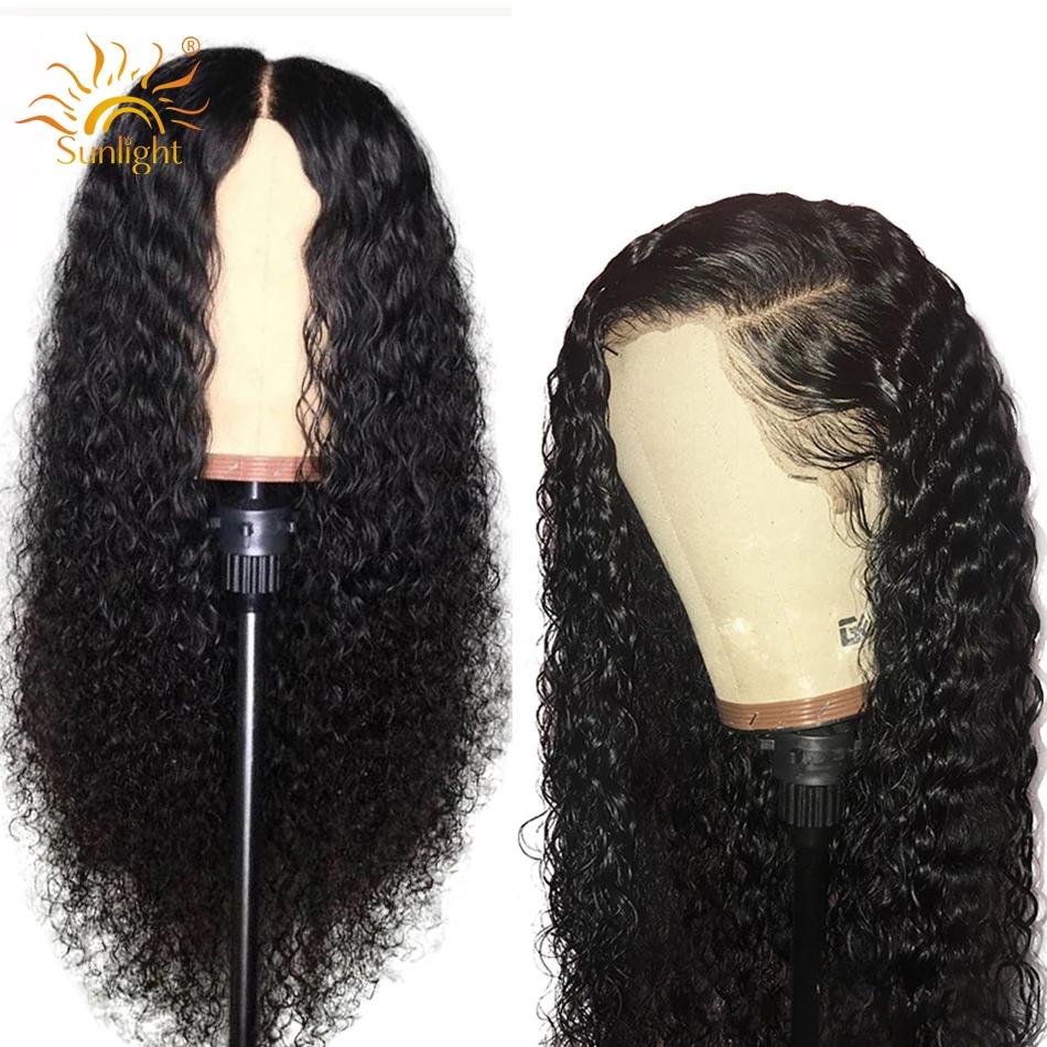 Brazilian Deep Wave Wig Lace Front Human Hair Wigs Pre Plucked Lace Wig For Women Sunlight Natural Remy 13x4 Lace Front Wigs