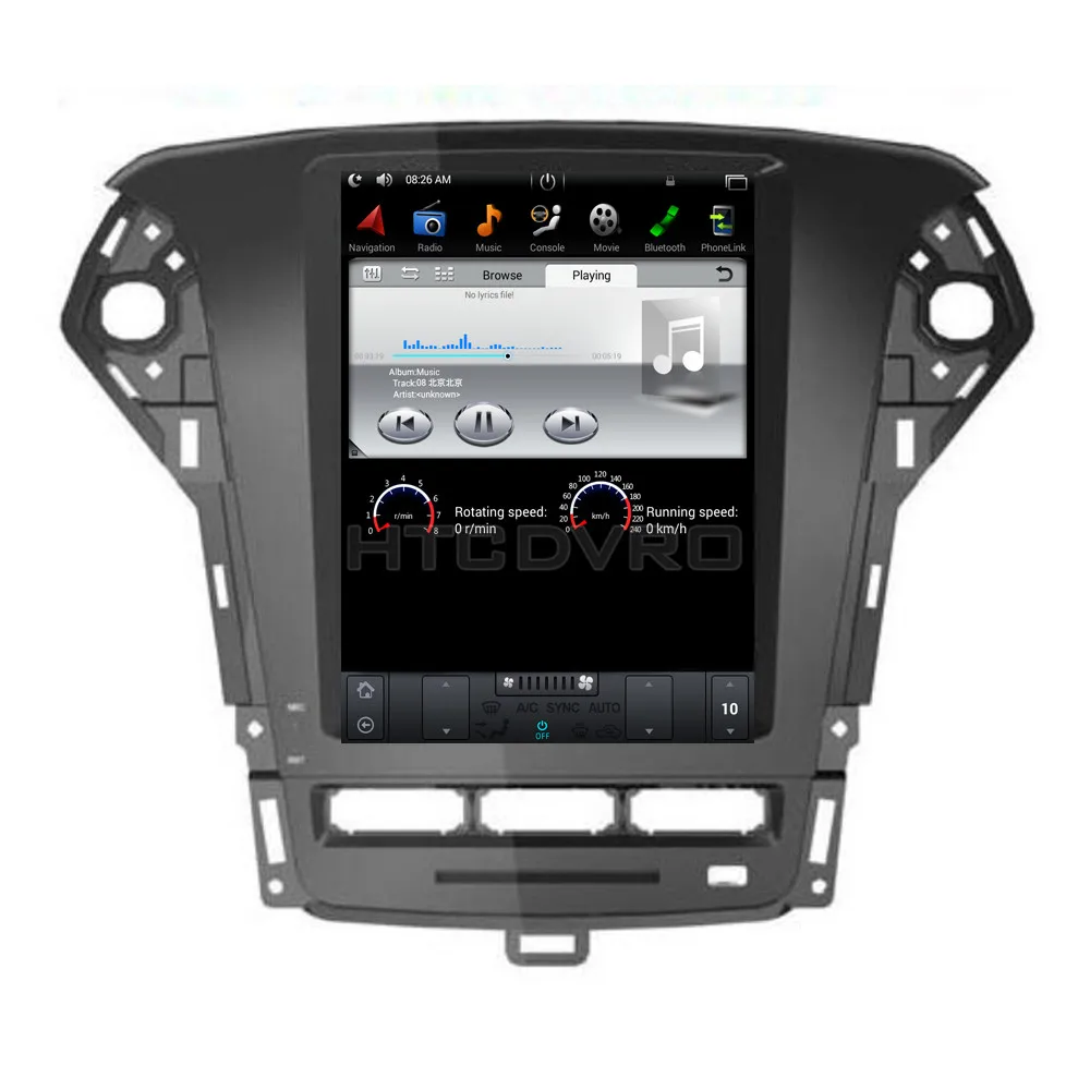 YMODVHT 10 4 дюйма Telsa стиль вертикальный экран четырехъядерный Android 7 1 2 Гб RAM