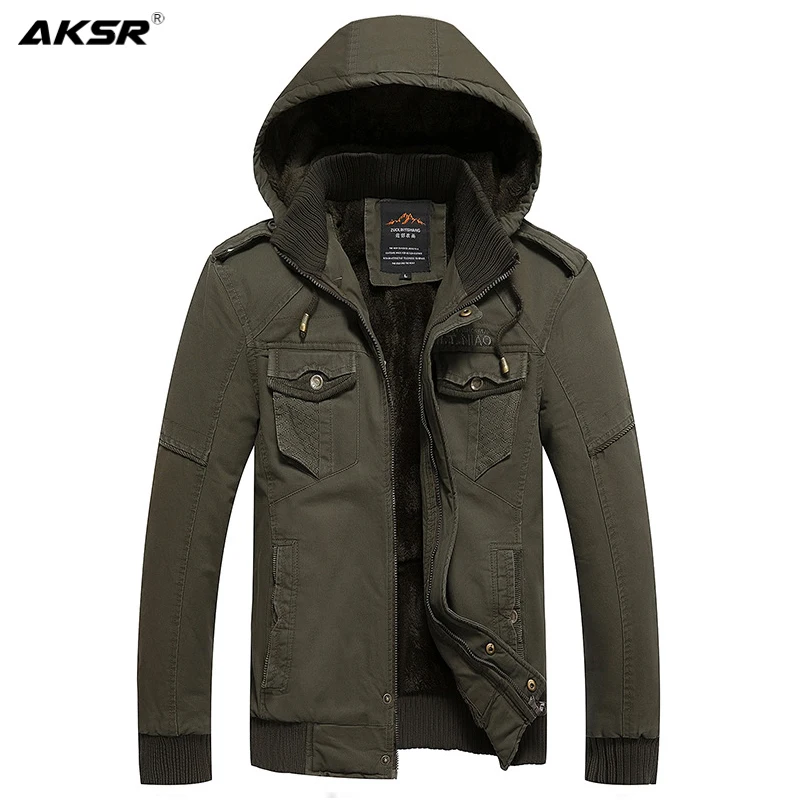 Куртка мужская с флисовой подкладкой Повседневная ветровка капюшоном верхняя