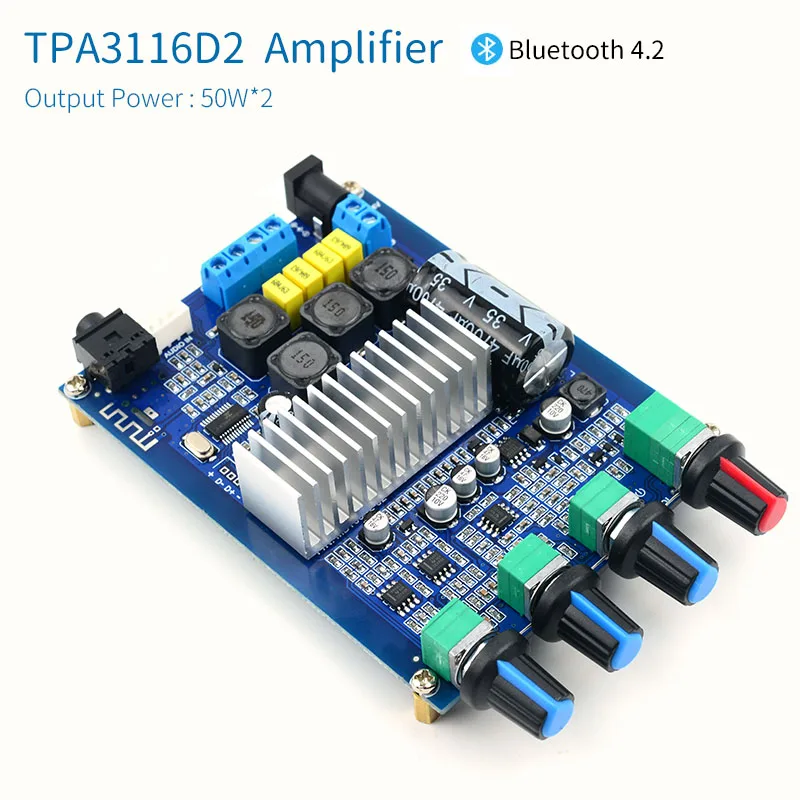 Плата усилителя UNISIAN TPA3116 Auido Bluetooth 4 2 2x50 Вт 0 каналов усилители мощности управление