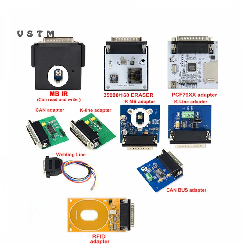 Запасные части для программатора iProg V86 CAN-шина/K-Line/RFID/MB IR/PCF79XX адаптеры датчиков