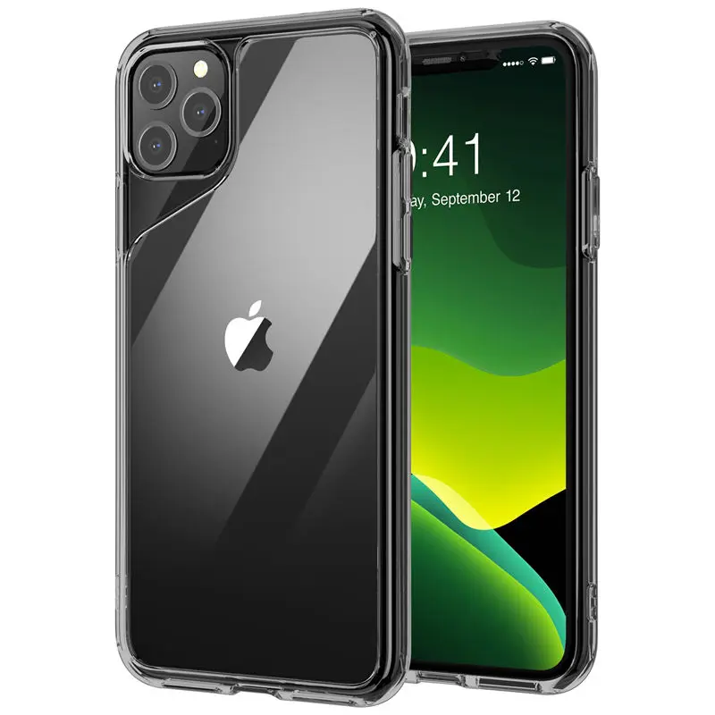 Black Чехол для iPhone 11 Pro Max 6,5 Дюймов( выпуск) i-Blason Halo серии устойчивый к царапинам ТПУ бампер+ прозрачная задняя крышка чехол - Цвет: Black