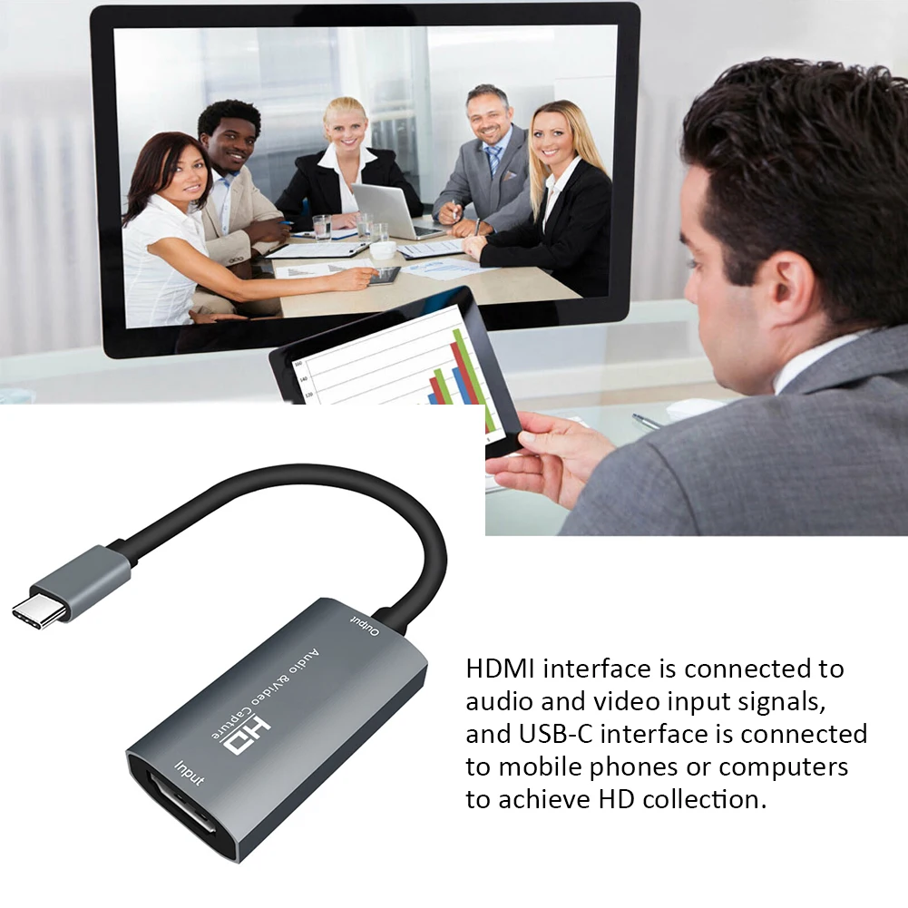 Портативная видеокарта HD 1080P с HDMI на TYPE C | Компьютеры и офис