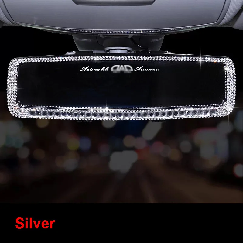 Алмазное украшение для зеркала заднего вида автомобиля со стразами чехол