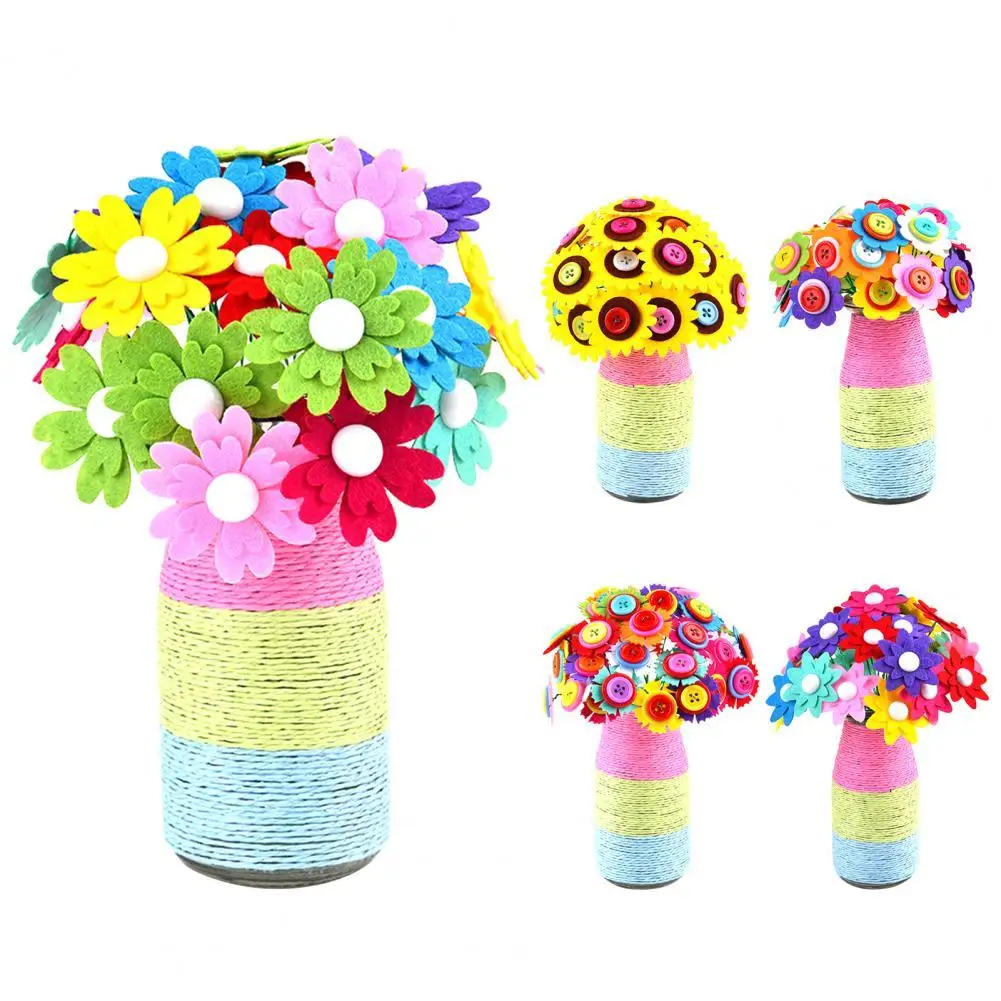 

Набор для рукоделия с цветами, 1 набор, стильный красивый полимер, без запаха, букет для детского сада