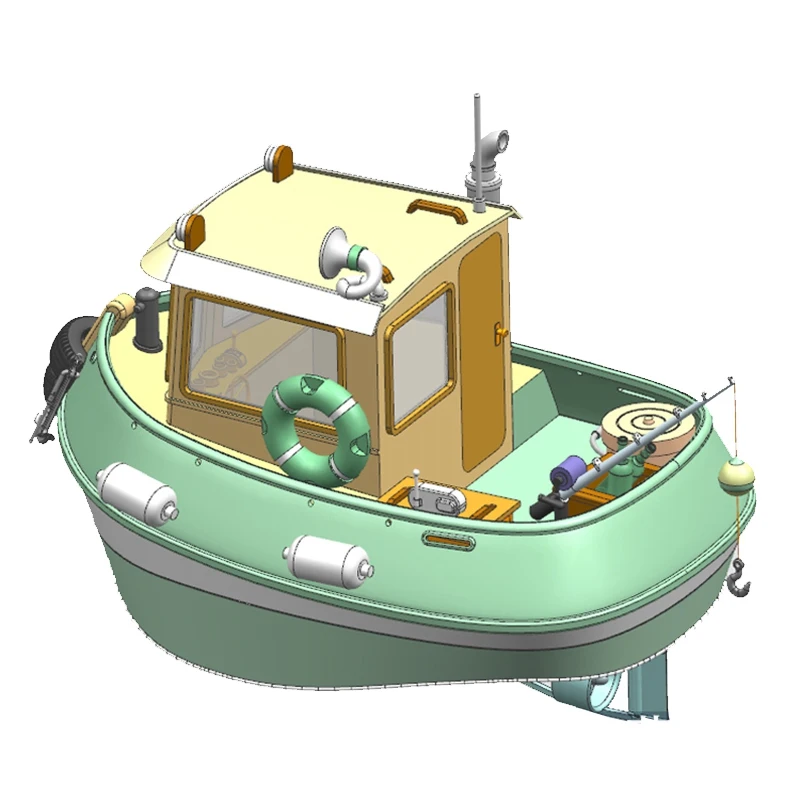 Новая модель Micro Tug boat M4 1:18 240 мм RC WOODEN MODEL комплект корабля | Игрушки и хобби