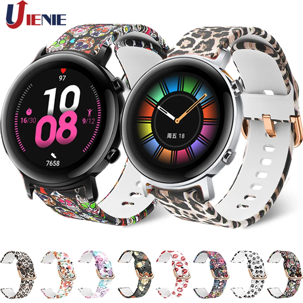 

Ремешок силиконовый для Huawei Watch gt 2 42 мм/Honor Magic 2 42 мм, спортивный смарт-браслет, 20 мм