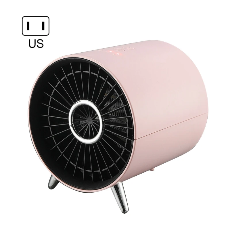 

US/EU Plug Leafless Desktop Electric Heater Energy-saving Silent Mini PTC Ceramic Heating Hot Air Heater for Bedroom X37C