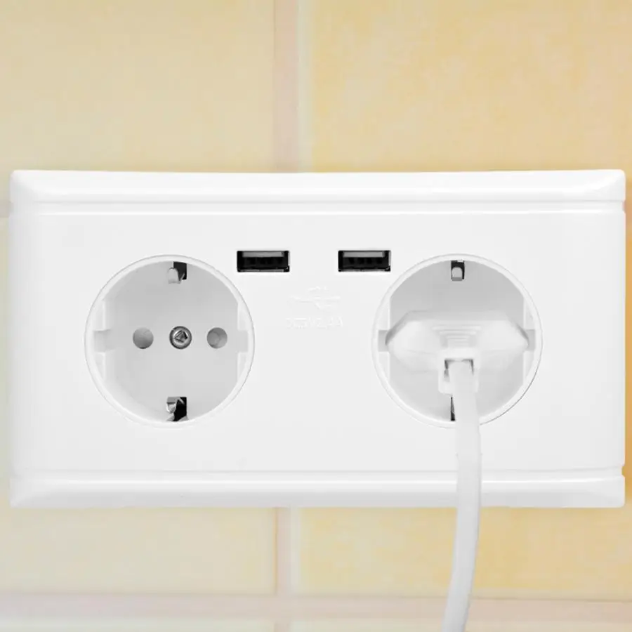 Настенная розетка европейского стандарта 220 В многофункциональная настенная с