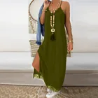 Женские платья женские летние пикантные туфли на танкетке с открытым на кружевных бретелях однотонные праздничные вечерние платья мода 2021